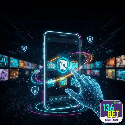 Imagem da interface do aplicativo 136bet, destaque para apostas esportivas, acessível pelo site 136bet.