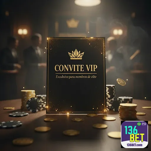 Imagem promocional do 136bet destacando benefícios VIP e exclusividades do site de apostas.